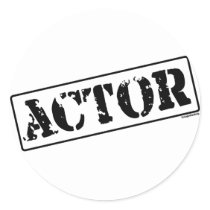 Actor Stamp Sticker