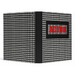 Actor With "Lights"--Circles, Black, White, Red Vinyl Binder