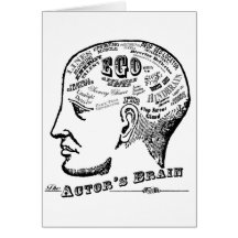 Actor's Brain Greeting Card