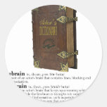 Actors' Dictionary - Brains Round Sticker