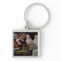 Actors from the Theatre Francais, c.1714-15 Key Chain