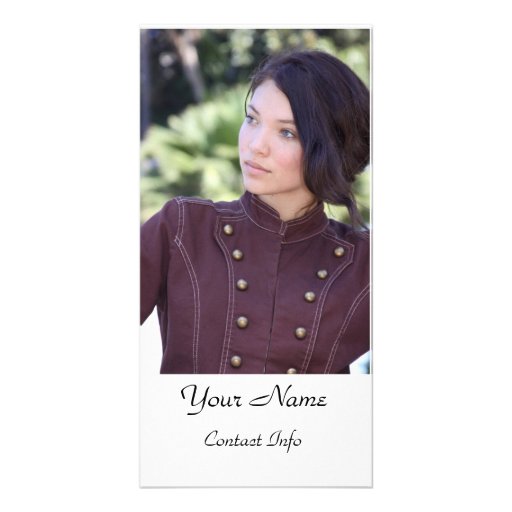 Actors Headshot Card Personalized Photo Card