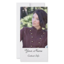 Actors Headshot Card Personalized Photo Card
