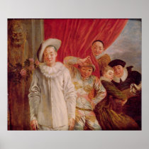Actors of the Comedie Italienne Print
