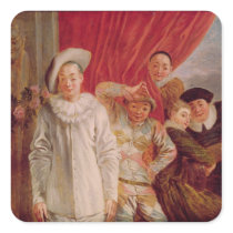 Actors of the Comedie Italienne Square Sticker