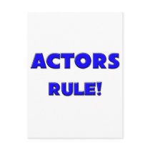 Actors Rule! postcards