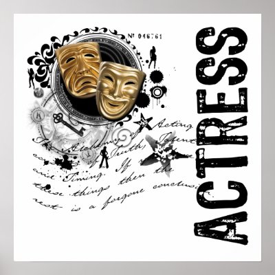 Actress Alchemy of Acting Print by incognitashop