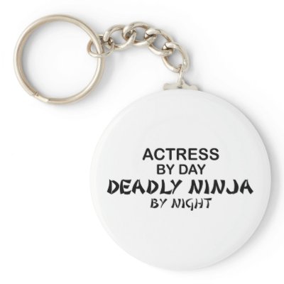 Actress Deadly Ninja by Night Keychains by poorrichards