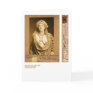 Actress Ellen Terry Greeting Card card
