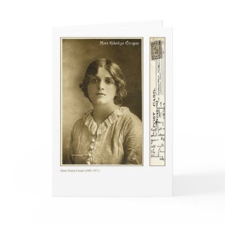 Actress Gladys Cooper Greeting Card card