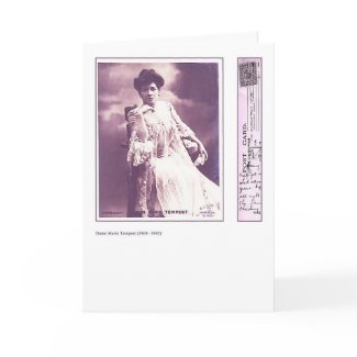 Actress Marie Tempest Greeting Card card