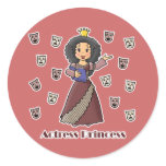 Actress Princess Sticker