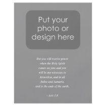 ACTS 1:8 Bible Verse Flyer Design