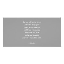 ACTS 1:8 Bible Verse photo cards