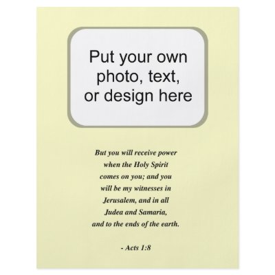 ACTS 1:8 FLYERS by Christianity