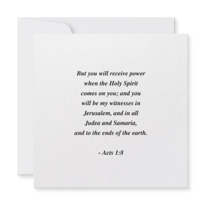 ACTS 1:8 CUSTOM INVITES by Christianity