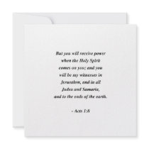 ACTS 1:8 CUSTOM INVITES