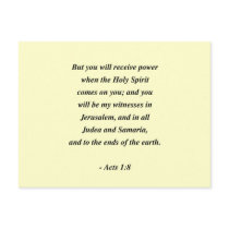 ACTS 1:8 POSTCARD