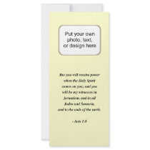 ACTS 1:8 rack cards by Christianity ACTS 1:8 rack cards