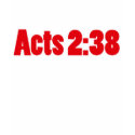 Acts 2:38 Long Sleeve Tee (Black&Red) t-shirts by 238Designs Acts 2:38 Long Sleeve Tee (Black&Red) t-shirts