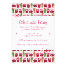 Actual invitación de la fiesta de Navidad de la im