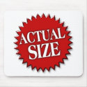 Actual Size mousepads by DiscoverBG Actual Size mousepads