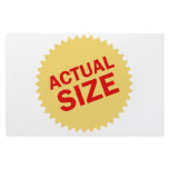 Actual Size Stationery
