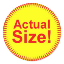 Actual Size Stickers by toemann09 Actual Size Stickers