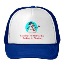 Actually, I'd Rather Be Golfing In Florida Mesh Hats