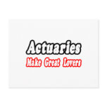 Actuaries Make Great Lovers Postcard