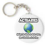 Actuaries...Making the World a Better Place Keychain