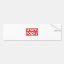 Actuaries Rock! Bumper Stickers