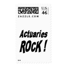 Actuaries Rock ! Postage Stamp