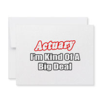 Actuary...Big Deal Personalized Invitation