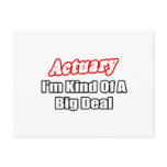 Actuary...Big Deal Post Card