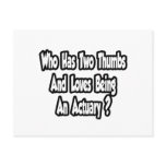 Actuary Joke...Two Thumbs Postcard