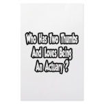 Actuary Joke...Two Thumbs Customized Stationery