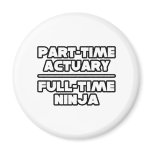 Actuary...Ninja Refrigerator Magnets