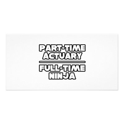Actuary...Ninja Picture Card by Actuary_Shirts