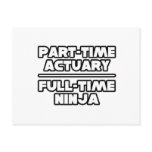 Actuary...Ninja Post Card