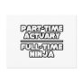 Actuary...Ninja Post Card