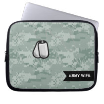 ACU Camo and Dog Tags laptop sleeve laptop sleeves