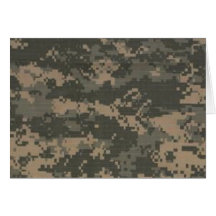 ACU Digital Camo Camouflage Greeting Cards