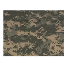 ACU Digital Camo Camouflage Post Card