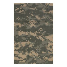 ACU Digital Camo Camouflage Stationery Design