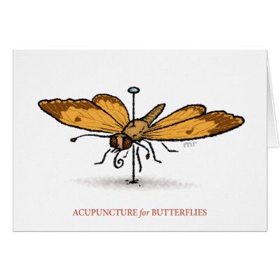 Acupuncture for Butterflies Card by nonstickplans