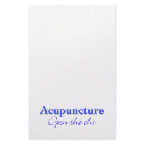 Acupuncture - Open the chi stationery