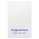 Acupuncture - Open the chi Stationery Paper