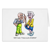 Acute Angina Greeting Cards