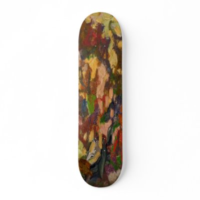 ACUTE ANGLER CUSTOM SKATE BOARD by DangerArt